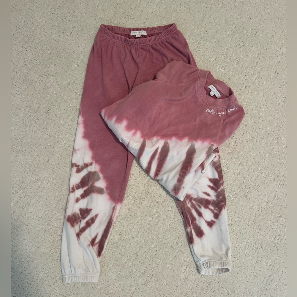 Spiritual Gangster Desert Tie Dye Old School Pullover and  Sweatpant Set